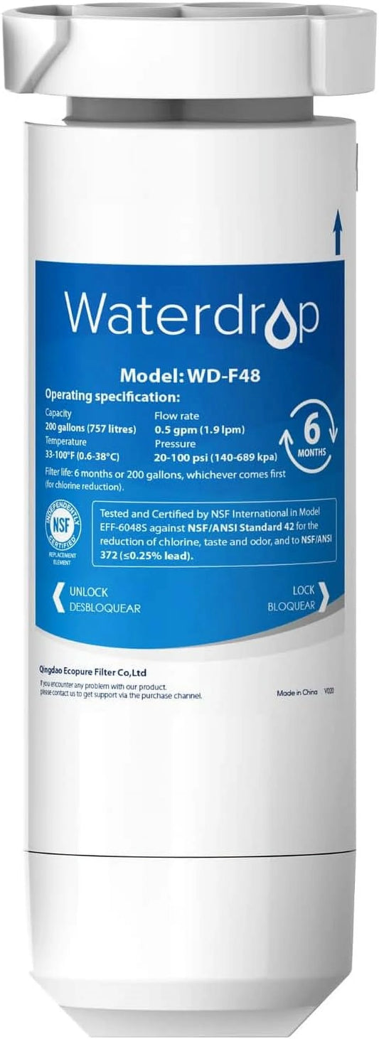 (Package NSF for may Waterdrop Certified Water vary) 1 XWF Replacement Refrigerator XWF Filter GE® Filter,