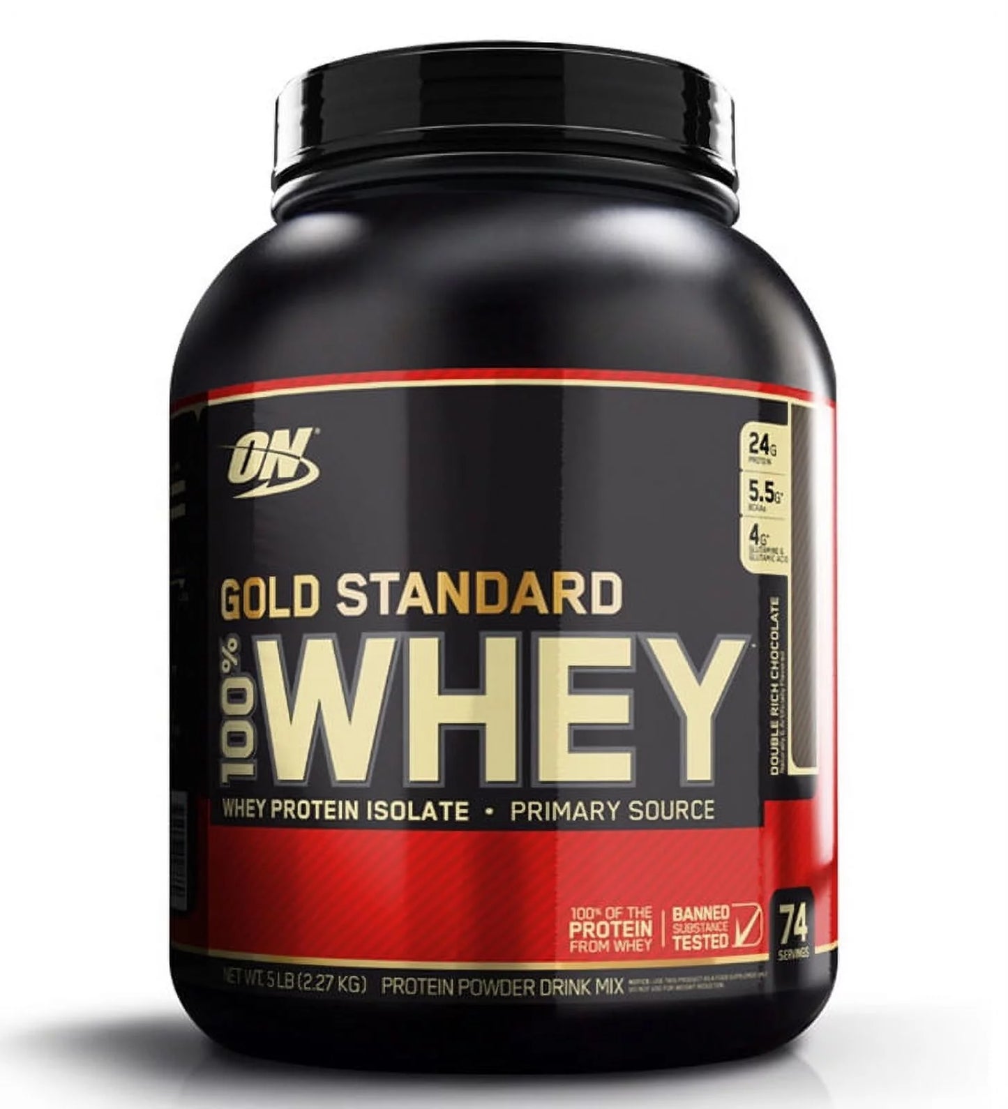 100% LB) GOLD Protein STANDARD Powder WHEY Chocolate Double (5 OPTIMUM NUTRITION Isolates 5lbs-