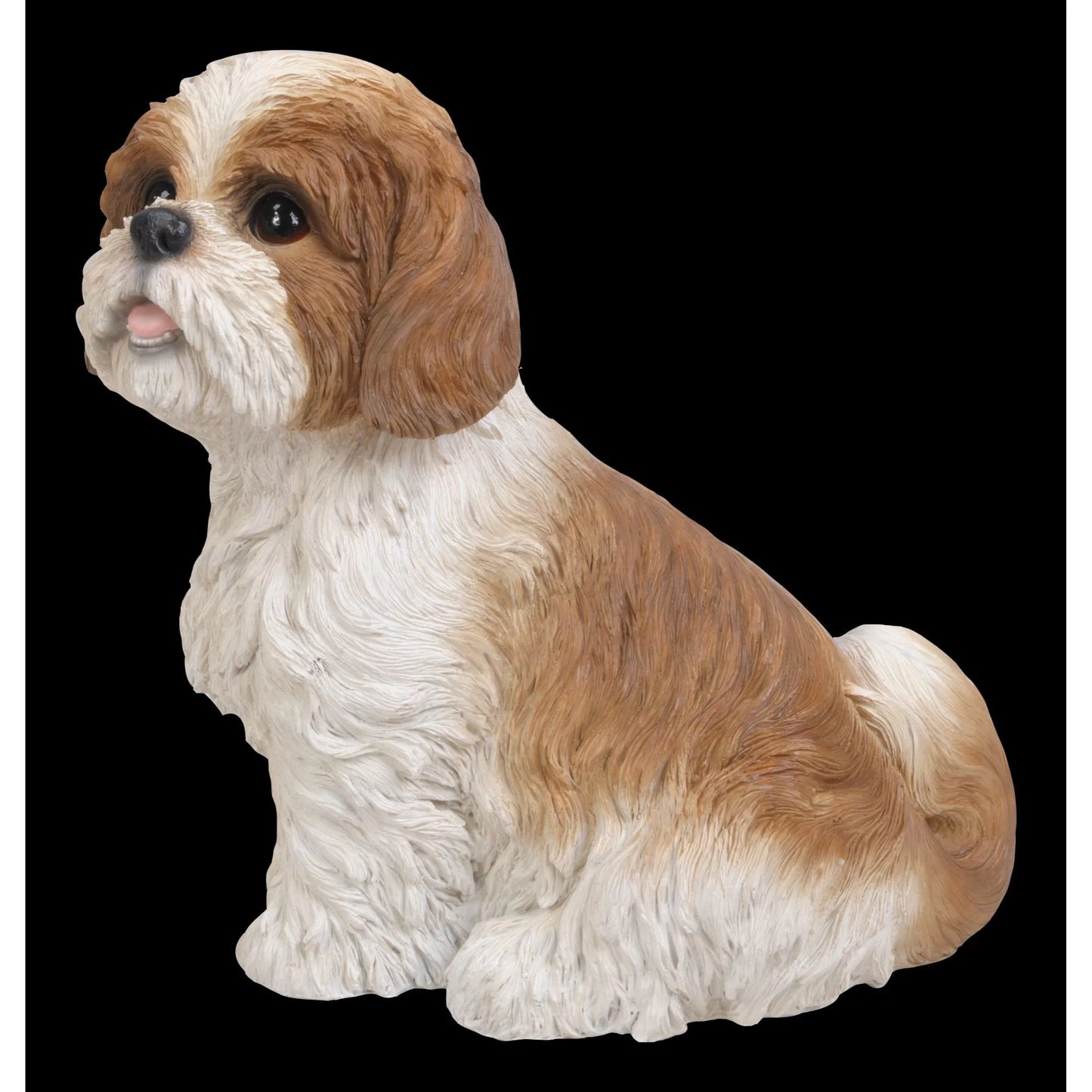 11" Hi-Line Outdoor Gifts Shih Garden Tzu Statue Sitting Puppy