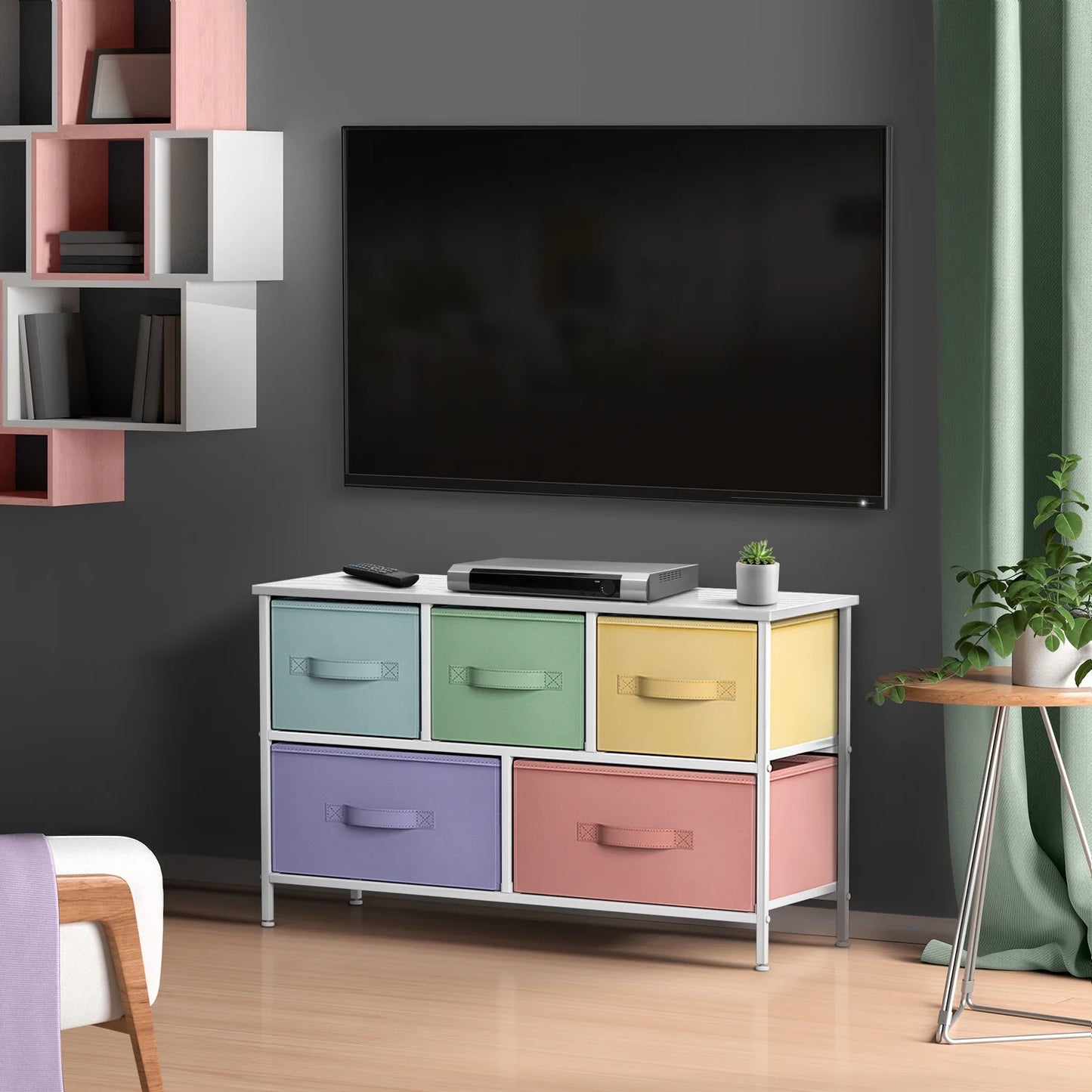 - Cube Pastel Storage Dresser