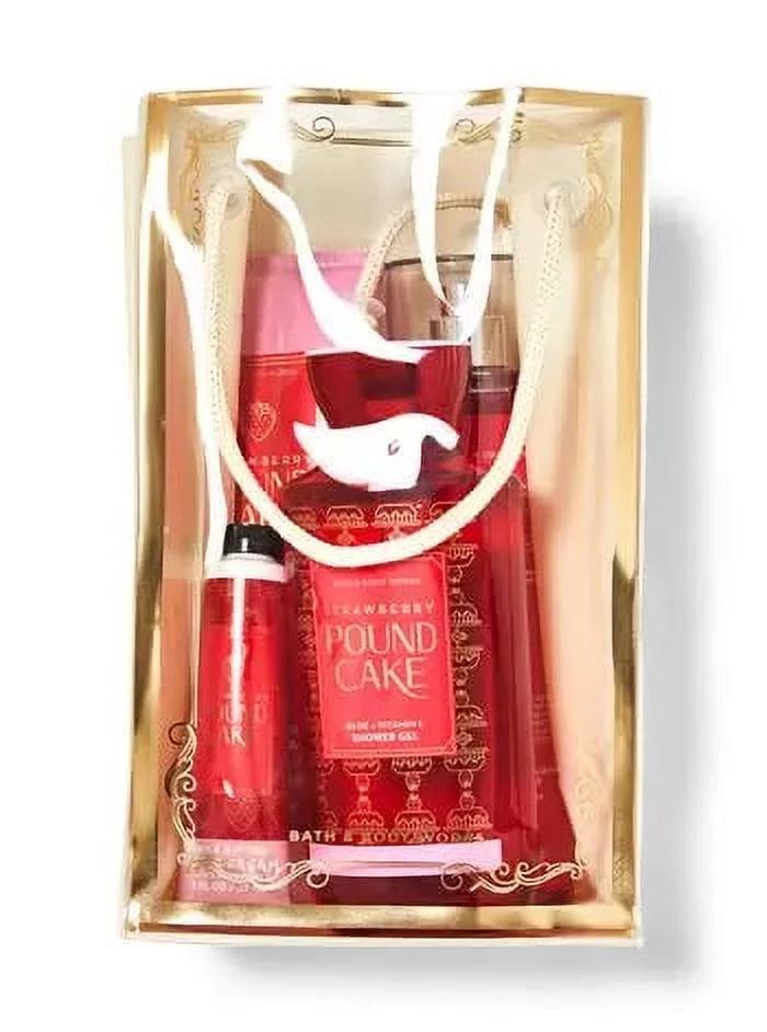 - STRAWBERRY - & Hand Works Bag Mist Body Size Fragrance CAKE Cream Gel Gift Bath - - Shower Cream Full - Body POUND